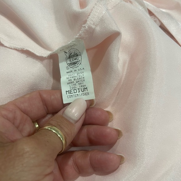 Elegant Pink Lace Trim Robe Christian  Dior - Picture 10 of 12